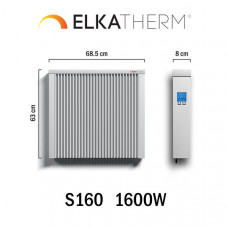 S160 1,6 kw  RAL9010  63/69/8 cm  +  thermostat 520